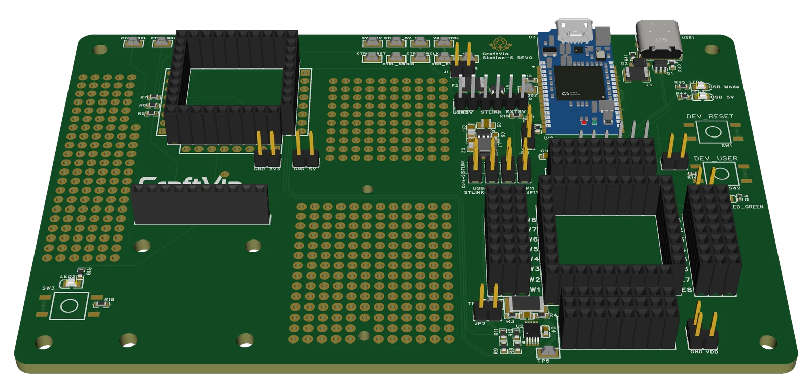 Station-S board rendering